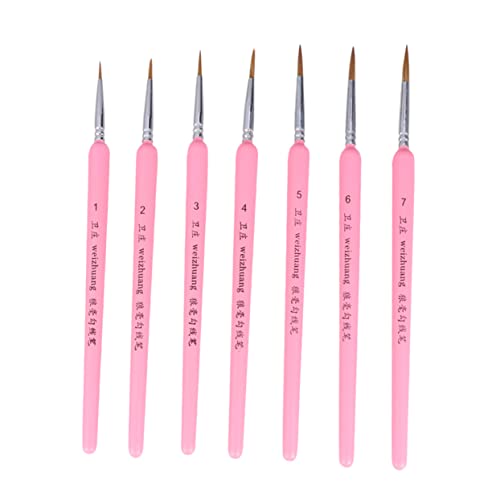 LALAFINA 7 Stück Teiliges Pinselset für Maltechniken Rosa Detailpinsel für Aquarell und Gouache für Künstler LALAFINA 7 Stück Teiliges Pinselset für Maltechniken Rosa Detailpinsel für Aquarell und Gouache für Künstler von LALAFINA
