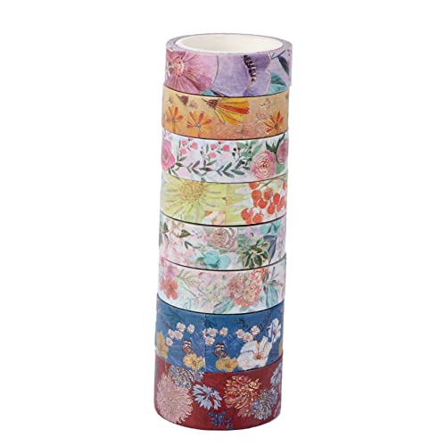 LALAFINA 8 Rollen bronzierendes Banddekor Dekoration bunt für dekoratives Klebeband Fotoalbumband bronzierendes Washi Tape Geschenkverpackungsband Handkontodruckband Handkontoband Papier von LALAFINA