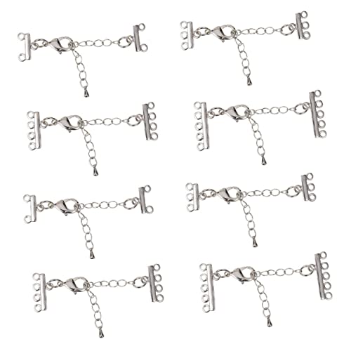 LALAFINA 8 Stück Armband Verlängerungsketten Set Teilig Verstellbare Schmuckverbinder für DIY Armbänder Langlebig und Installieren für Kreative Projekte LALAFINA 8 Stück Armband Verlängerungsketten Set Teilig Verstellbare Schmuckverbinder für DIY Armbänder Langlebig und Installieren für Kreative Projekte von LALAFINA