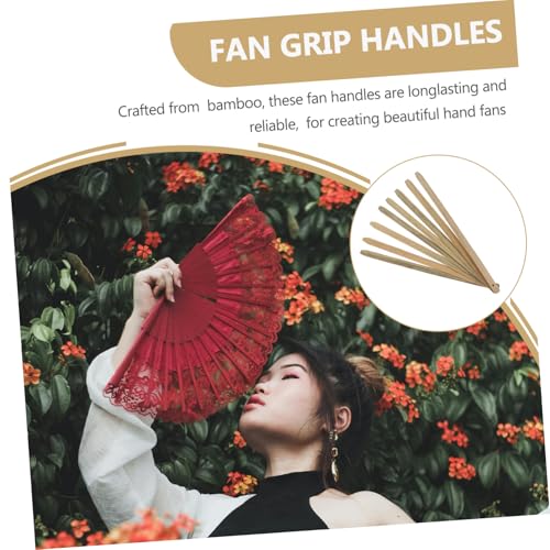 LALAFINA 8 Stück Teiliges Bambus fächergriff Polierte Glatte Oberfläche Ergonomische Handgriff teile für DIY Chinesische Runde Handfächer Sichere Bastelgriffe Stilvolles Zubehör für LALAFINA 8 Stück Teiliges Bambus fächergriff Polierte Glatte Oberfläche Ergonomische Handgriff teile für DIY Chinesische Runde Handfächer Sichere Bastelgriffe Stilvolles Zubehör für von LALAFINA