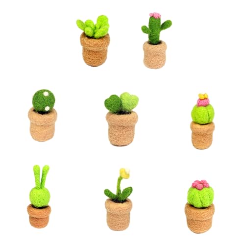 LALAFINA 8 Stück Teiliges Diy Nadelfilzset für Mini Kaktus Dekorationen Handwerksmaterialien für Basteln mit Kindern für Freizeitgestaltung Stärkung der Eltern Beziehung LALAFINA 8 Stück Teiliges Diy Nadelfilzset für Mini Kaktus Dekorationen Handwerksmaterialien für Basteln mit Kindern für Freizeitgestaltung Stärkung der Eltern Beziehung von LALAFINA