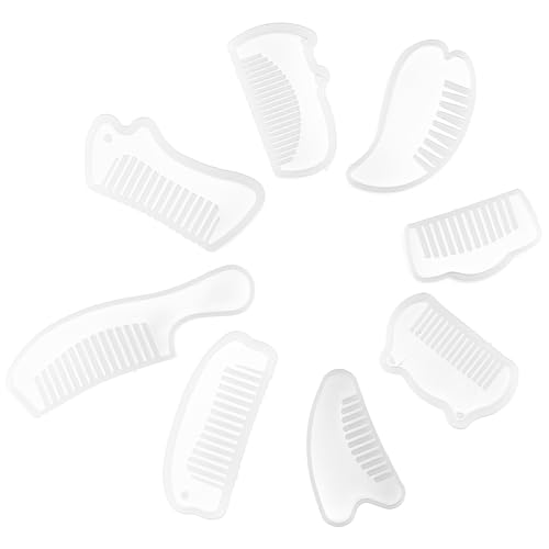 LALAFINA 8 Stück Teiliges Silikon Gießform Set für Haarkämme Wiederverwendbare Epoxidharz Formen DIY Bastelbedarf Halbdurchsichtige Silikonformen für Kreative Projekte LALAFINA 8 Stück Teiliges Silikon Gießform Set für Haarkämme Wiederverwendbare Epoxidharz Formen DIY Bastelbedarf Halbdurchsichtige Silikonformen für Kreative Projekte von LALAFINA