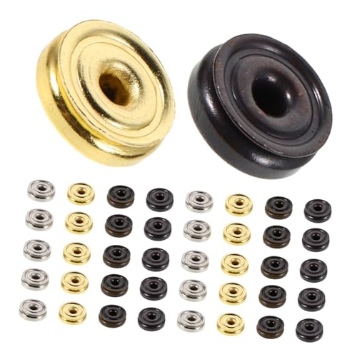 LALAFINA 80 Stück Metall Druckknöpfe zum Nähen Unsichtbare Handnäh Druckknöpfe für Diy Projekte Robuste und Stilvolle Verschlüsse für Bekleidung und Handarbeiten Farben Schwarz Antikbronze von LALAFINA