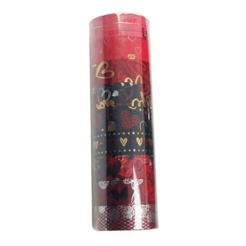 LALAFINA 9 Rollen Teiliges Valentine's Day Washi Tape Bunte Klebebänder mit Goldfolien für Scrapbooking Geschenkverpackung und Kreative DIY Projekte LALAFINA 9 Rollen Teiliges Valentine's Day Washi Tape Bunte Klebebänder mit Goldfolien für Scrapbooking Geschenkverpackung und Kreative DIY Projekte von LALAFINA