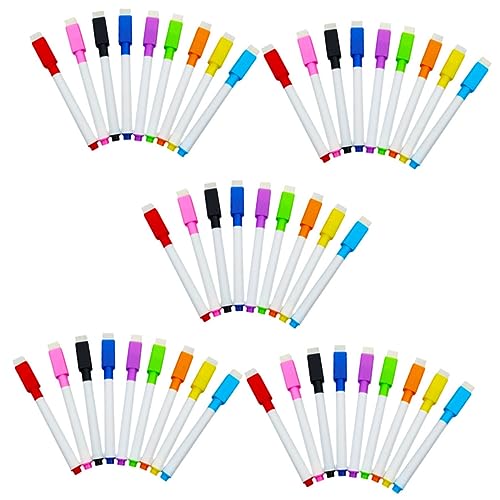 LALAFINA 90 Stück Abwischbare Marker mit Feiner Spitze für Whiteboard Bunte Schreibstifte für Schule Büro und Zuhause Ergonomisches Design Langlebig und Sicher von LALAFINA