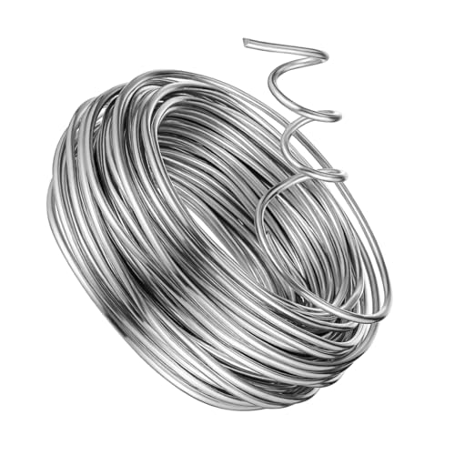LALAFINA Aluminium Basteldraht Biegsamer Draht für DIY Projekte Flexibler Draht für Schmuck Skulpturen und Arrangements für Kreative Bastelarbeiten von LALAFINA