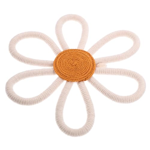LALAFINA Boho Wanddekoration aus Baumwollseil Mittlere Gewebte Blüten Wanddeko für Mädchenzimmer und Kinderzimmer Stilvolle und Langlebige Raumdekoration LALAFINA Boho Wanddekoration aus Baumwollseil Mittlere Gewebte Blüten Wanddeko für Mädchenzimmer und Kinderzimmer Stilvolle und Langlebige Raumdekoration von LALAFINA