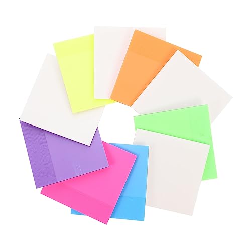 LALAFINA Bunte Translucent Haftnotizen Transparente Notizzettel für Schule Büro und Zuhause für Erinnerungen und Notizen LALAFINA Bunte Translucent Haftnotizen Transparente Notizzettel für Schule Büro und Zuhause für Erinnerungen und Notizen von LALAFINA