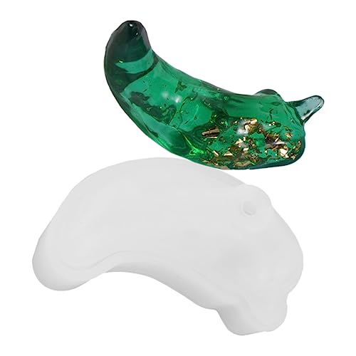 LALAFINA Chili Silikonform für DIY Dekoration Flexible Transparente Gießform für Handgemachte Kunstwerke für Kreative Projekte und Einfach zu Reinigen von LALAFINA