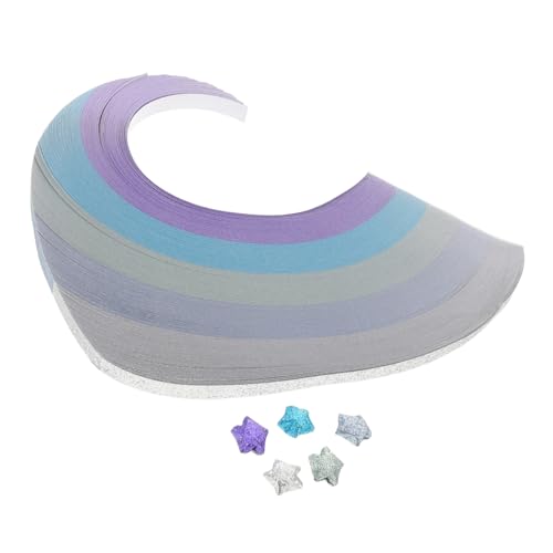LALAFINA DIY Glitzer Origami Papier Set Bunte Sternpapierstreifen für Kreative Bastelprojekte Set für Anfänger und Familienaktivitäten für Feiertagsdekorationen und Fantasievolle DIY LALAFINA DIY Glitzer Origami Papier Set Bunte Sternpapierstreifen für Kreative Bastelprojekte Set für Anfänger und Familienaktivitäten für Feiertagsdekorationen und Fantasievolle DIY von LALAFINA