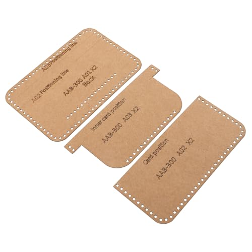 LALAFINA DIY Leder Wallet Muster Schablone Präzise Vorlagen für Vielseitig Einsetzbar für Geldbörsen und Kartenetuis Strapazierfähigem Kraftpapier Gefertigt von LALAFINA