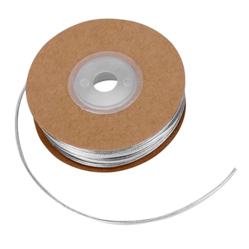 LALAFINA DIY Lederband Rollenspule Silbernes Schnur für Schmuckherstellung Armbänder und Bastelprojekte Hautfreundlich und Langlebig für Perlen und Kreative Designs LALAFINA DIY Lederband Rollenspule Silbernes Schnur für Schmuckherstellung Armbänder und Bastelprojekte Hautfreundlich und Langlebig für Perlen und Kreative Designs von LALAFINA