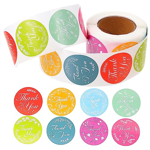 LALAFINA Danke Aufkleber Selbstklebende Verpackungs und Backetiketten für Umschläge und Verschenken und Dekorieren von LALAFINA