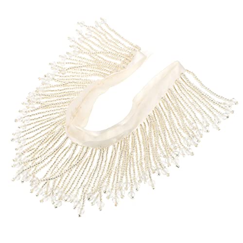 LALAFINA Diy Perlen mit Quasten für Kleidung Dekorative Perlenborte für Bastelprojekte Transparent für Röcke und Accessoires von LALAFINA