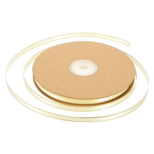 LALAFINA Doppelseitiges Satinband mit Goldener Dekoratives Geschenkband für DIY Verpackungen Blumensträuße und Festlichkeiten Cremefarben für Weihnachten und Besondere Anlässe LALAFINA Doppelseitiges Satinband mit Goldener Dekoratives Geschenkband für DIY Verpackungen Blumensträuße und Festlichkeiten Cremefarben für Weihnachten und Besondere Anlässe von LALAFINA