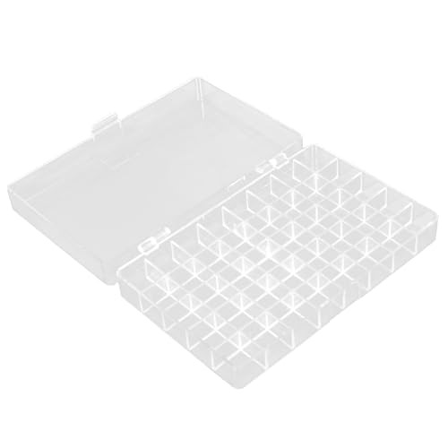 LALAFINA Fächer Klare Acryl Aufbewahrungsbox mit Deckel für Bastelbedarf Schmuck Haarbänder Kleine Werkzeuge und Angelzubehör von LALAFINA