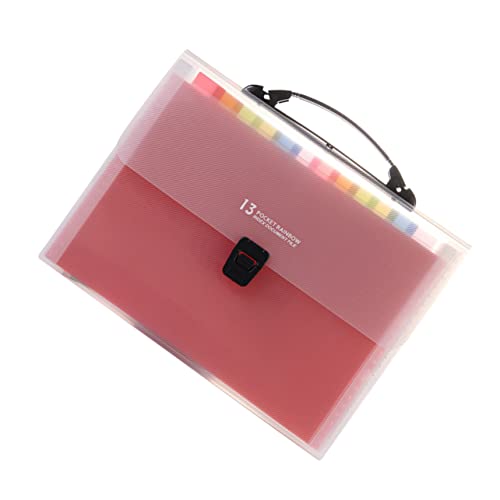 LALAFINA Fächermappe Tragbarer Dokumentenorganizer mit Fächern für Büro und Schule für Papiere Quittungen und Farbenfrohes Design zur Einfachen Aufbewahrung von LALAFINA