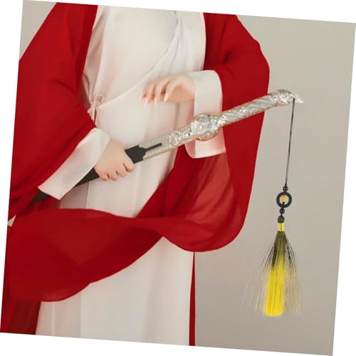 LALAFINA Gelbe Tai Chi Schwertquaste aus Langlebigem Material Vielseitig Kompatibel mit Kampfsportwaffen Auffällige Farbabstufung Sicherer Halt Dekoratives Schmuckanhänger für Tai Chi und LALAFINA Gelbe Tai Chi Schwertquaste aus Langlebigem Material Vielseitig Kompatibel mit Kampfsportwaffen Auffällige Farbabstufung Sicherer Halt Dekoratives Schmuckanhänger für Tai Chi und von LALAFINA
