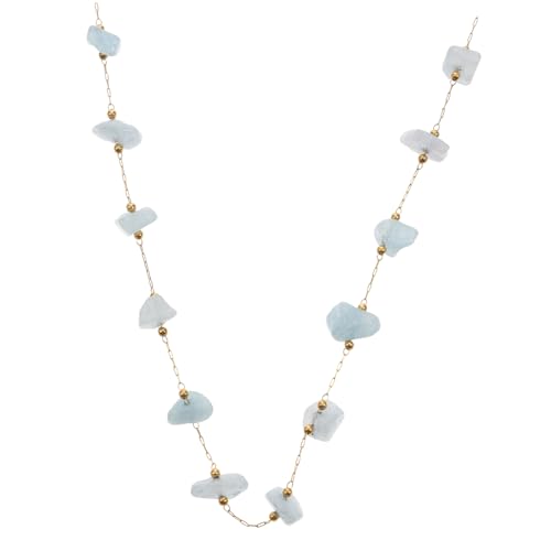 LALAFINA Halskette Aus Kristallkies Halskette Masse Goldene Halskettenkette Perlen Goldener Kettengürtel Tennis-halskette Kette Zur Schmuckherstellung Brillenkette Sky-blue Rostfreier Stahl LALAFINA Halskette Aus Kristallkies Halskette Masse Goldene Halskettenkette Perlen Goldener Kettengürtel Tennis-halskette Kette Zur Schmuckherstellung Brillenkette Sky-blue Rostfreier Stahl von LALAFINA