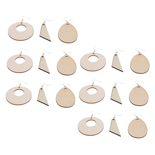 LALAFINA Holz Ohrringe Diy Set Teiliges Unvollendetes Ohrpendant für Kreative Schmuckherstellung für Personalisierte Bastelprojekte und Handgemachte LALAFINA Holz Ohrringe Diy Set Teiliges Unvollendetes Ohrpendant für Kreative Schmuckherstellung für Personalisierte Bastelprojekte und Handgemachte von LALAFINA