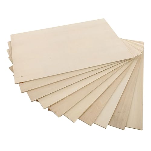 LALAFINA Holzbretter Zum Basteln – Lindensperrholzplatten 10er-set Holzbretter Bastelbögen von LALAFINA