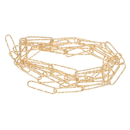 LALAFINA Kette Für Schmuckherstellung Goldfarbene Lange Kette DIY Schmuckzubehör Für Halsketten Und Armbänder Vielseitig Einsetzbar Accessoires von LALAFINA