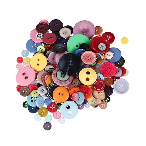 LALAFINA Knopfmaterial Große Knöpfe Zum Basteln Gemischte Nähknöpfe Bunte Knöpfe Hergestellt Dekorative DIY Stoffknöpfe Kleine Herstellungsfarben Bastelknöpfe Zum Nähen Von Kleidung von LALAFINA
