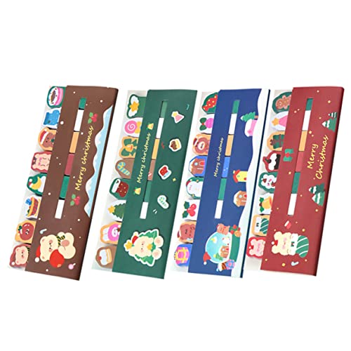 LALAFINA Kreative und Niedliche Haftnotizen im Weihnachtsdesign mit Cartoon für Studierende und Bürobedarf Kompakte Selbstklebende Markierungen von LALAFINA
