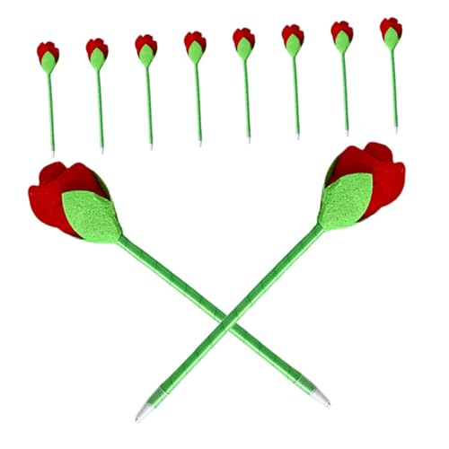 LALAFINA Künstliche Rosenblumen Kugelschreiber Rote Plüschrosen Stifte Dekoratives Cartoon Briefpapier Für Schule Büro Hochzeit Valentinstag Muttertag LALAFINA Künstliche Rosenblumen Kugelschreiber Rote Plüschrosen Stifte Dekoratives Cartoon Briefpapier Für Schule Büro Hochzeit Valentinstag Muttertag von LALAFINA