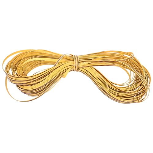 LALAFINA Kunststoff Rattan Reparaturband Breit Flaches PE Geflecht Flexibel und Langlebig Realistische Optik für Gartenmöbel Korbreparatur und DIY Bastelprojekte Pflegeleicht für Innen von LALAFINA