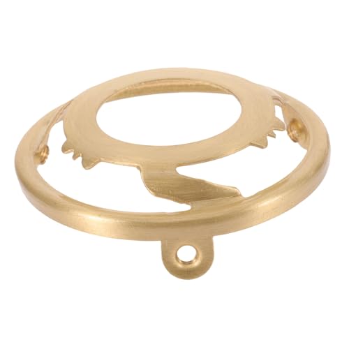 LALAFINA Kupfer Lampenfassung mit Dreieckhalterung Lampenschirm Adapterring Kragen Glas Lampenschirm Befestigung Stabile Halterung für DIY Beleuchtung von LALAFINA