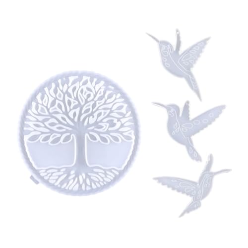 LALAFINA Lebensbaum Silikonform für Wandkunst DIY Flexible Langlebige Baum und Gießform Multifunktionale Dekoration für Kreative Bastelprojekte und Einzigartige Wandanhänger von LALAFINA