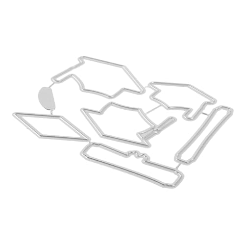 LALAFINA Metall Stanzform Abschlusskappe Langlebig Stabile Struktur DIY Bastelstanze für Fotoalben Scrapbooking Karten Abschlussfeier Dekorationen von LALAFINA