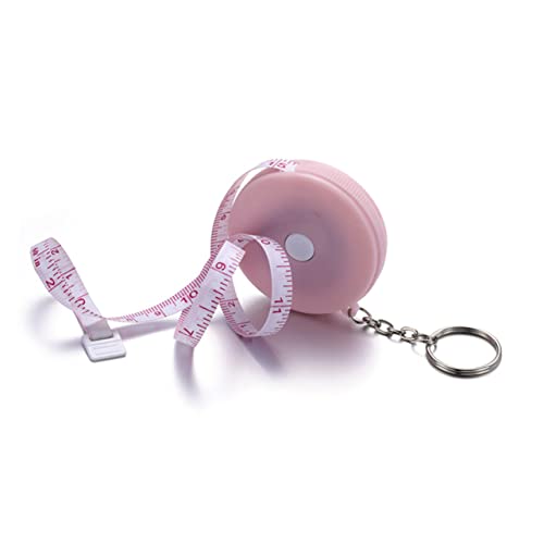 LALAFINA Mini Maßband Tragbares Hochpräzises Rollbandmaß mit Ring für Zuhause und Outdoor zum von Körpergröße Umfang und Mehr von LALAFINA