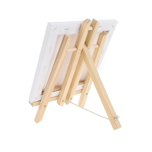 LALAFINA Mini Staffelei Set Holz für Tragbarer Malrahmen Indoor Outdoor Malstand für Kreative Projekte Teiliges Set mit Stabiler Tischstaffelei und LALAFINA Mini Staffelei Set Holz für Tragbarer Malrahmen Indoor Outdoor Malstand für Kreative Projekte Teiliges Set mit Stabiler Tischstaffelei und von LALAFINA