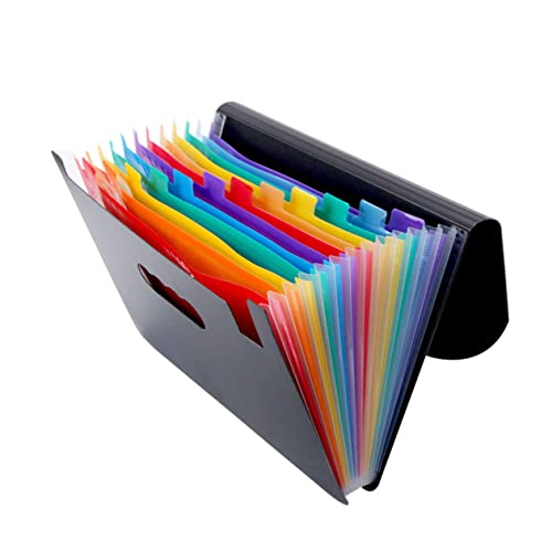 LALAFINA Regenbogen Dokumentenordner mit Fächern Tragbarer Aktenordner für Schule Büro und Tägliche Nutzung Leichtes und Robustes Design für Wichtige Unterlagen LALAFINA Regenbogen Dokumentenordner mit Fächern Tragbarer Aktenordner für Schule Büro und Tägliche Nutzung Leichtes und Robustes Design für Wichtige Unterlagen von LALAFINA