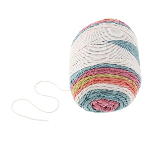 LALAFINA Regenbogenfarbenes Baumwollgarn Weiches Langlebiges Häkelgarn für DIY Projekte zum Stricken von Schals Decken Kissen und Mehr für Kreative Bastelideen LALAFINA Regenbogenfarbenes Baumwollgarn Weiches Langlebiges Häkelgarn für DIY Projekte zum Stricken von Schals Decken Kissen und Mehr für Kreative Bastelideen von LALAFINA