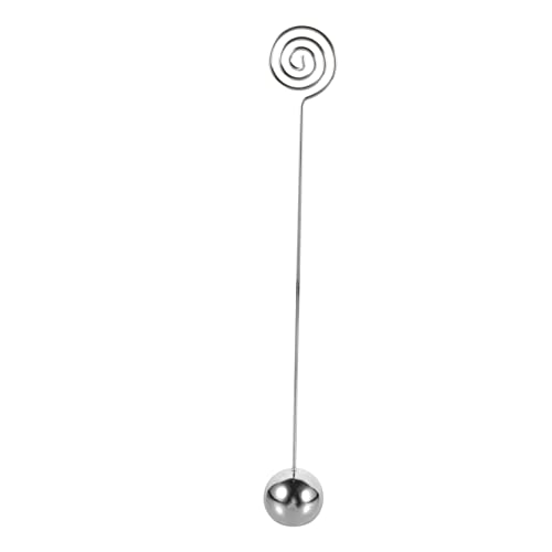 LALAFINA Stainless Steel Memo Clip Halter mit Sphärischem Design und Kartenhalter für Hochzeiten Geburtstagsfeiern und Anlässe Dekorativer Tischkartenhalter für Zuhause und Hotels von LALAFINA
