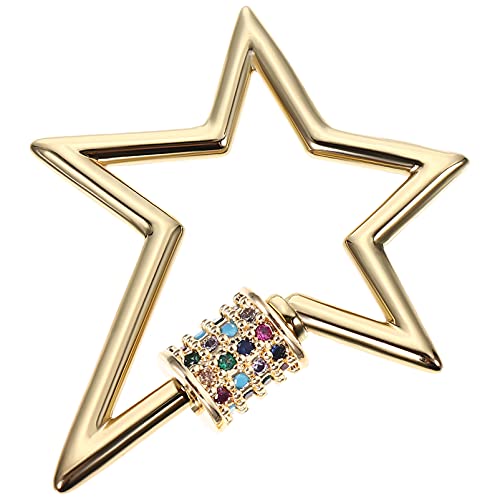 LALAFINA Sternförmiger Schraubverschluss Karabiner für Schmuck Diy Anhängerverbindung für und Kreative Schmuckprojekte Langlebig und Kosteneffektiv LALAFINA Sternförmiger Schraubverschluss Karabiner für Schmuck Diy Anhängerverbindung für und Kreative Schmuckprojekte Langlebig und Kosteneffektiv von LALAFINA