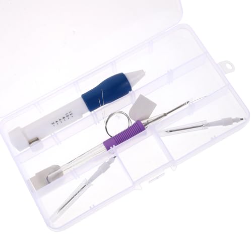LALAFINA Stichwerkzeug Set für Stickerei Ergonomisches Punch Needle Kit mit Aufbewahrungsbox für Kreative Textilgestaltung und Heimdeko für Anfänger und Fortgeschrittene LALAFINA Stichwerkzeug Set für Stickerei Ergonomisches Punch Needle Kit mit Aufbewahrungsbox für Kreative Textilgestaltung und Heimdeko für Anfänger und Fortgeschrittene von LALAFINA
