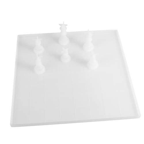 LALAFINA Teiliges Silikon Schachmuster Set für DIY Kreative Epoxidharz Gießform Hohe Flexibilität und für Schachfiguren und Schachbrettgestaltung von LALAFINA