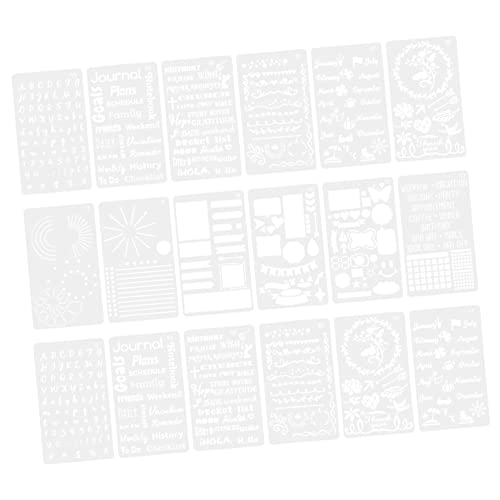 LALAFINA Teiliges Wiederverwendbare Diy Journal Schablonen Malvorlagen für Scrapbooking Notizbuch und Kreative Projekte für Schüler und Kunstliebhaber von LALAFINA