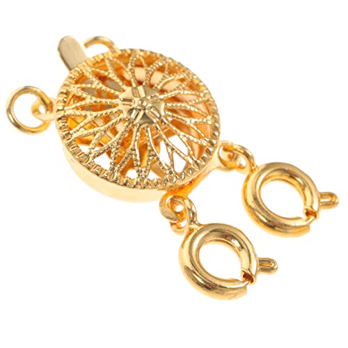 LALAFINA Verbindungsstück für Frauen Goldene Sonnenblumen Design Schmucktrennverschluss für Schichtweise Verhindert Verwicklungen Installieren Leicht und Kompakt LALAFINA Verbindungsstück für Frauen Goldene Sonnenblumen Design Schmucktrennverschluss für Schichtweise Verhindert Verwicklungen Installieren Leicht und Kompakt von LALAFINA