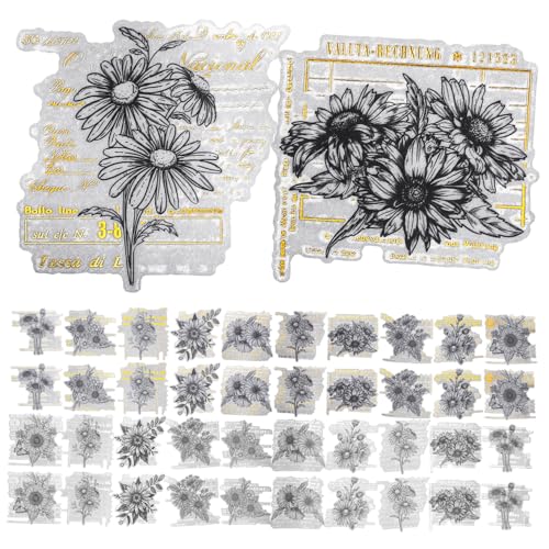 LALAFINA Vintage Blumenaufkleber Handgezeichnete Diy Scrapbook Aufkleber für Notizbücher Fotoalben und Kreative Bastelprojekte pro Packung Vielseitige Pflanzenmotive LALAFINA Vintage Blumenaufkleber Handgezeichnete Diy Scrapbook Aufkleber für Notizbücher Fotoalben und Kreative Bastelprojekte pro Packung Vielseitige Pflanzenmotive von LALAFINA
