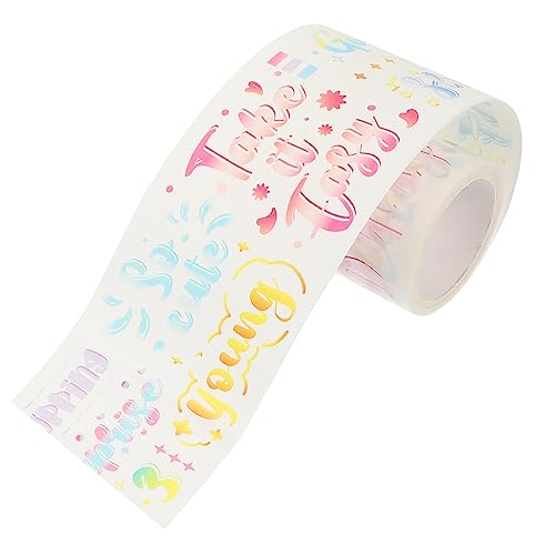 LALAFINA Washi-tape Ästhetisch Aufkleber Scrapbooking Sammelalbum Bänder Basteln Dekoratives Washi Tape Papierklebeband Selber Machen Dekorative Bänder Scrapbook-zubehör Flüsterpapier von LALAFINA
