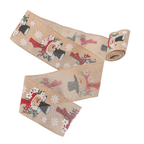 LALAFINA Weihnachtsband Schneemann Karierte Stoffschleife für Auto und Partydekoration Festliches Geschenkband für DIY Bastelarbeiten und Weihnachtsbaumverzierung LALAFINA Weihnachtsband Schneemann Karierte Stoffschleife für Auto und Partydekoration Festliches Geschenkband für DIY Bastelarbeiten und Weihnachtsbaumverzierung von LALAFINA