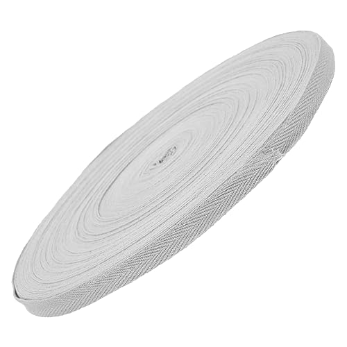 LALAFINA -baumwollgürtel -baumwoll -gurtband Leichtes Band Schwarzes Band Basteln Nähen Zum Einpacken Cotton -gurtband Baumwollbänder Baumwolle Grau von LALAFINA