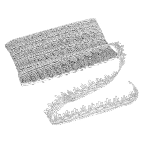 LALAFINA goldene Spitze Polyester Vorhang bestickt Kleidung Vorhänge flechten Stickerei DIY trimmen Fransenbesatz mit Quaste Stickerei zum Nähen DIY-Besatz nähen gestickte Silber LALAFINA goldene Spitze Polyester Vorhang bestickt Kleidung Vorhänge flechten Stickerei DIY trimmen Fransenbesatz mit Quaste Stickerei zum Nähen DIY-Besatz nähen gestickte Silber von LALAFINA