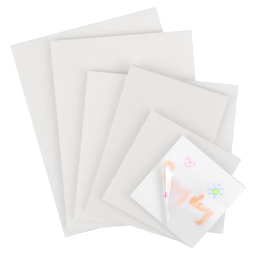 300 Blätter Transparente Haftnotizen, Wasserdichte Selbstklebendes Sticky Notes, Wiederbeschreibbare Notizzettel(40×40mm-50Pk, 50×50mm-50Pk, 50×76mm-50Pk, 76×76mm-50Pk, 70×95mm-50Pk, 75×100mm-50Pk) von LALATOK