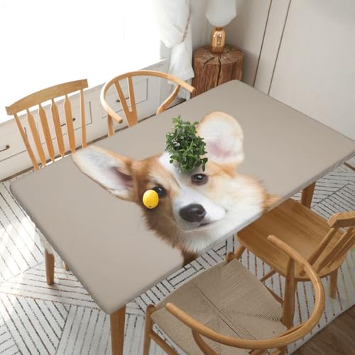 LAMAME Tischabdeckung mit Hundemotiv, mit elastischen Kanten, Schreibtischschutz für 152 cm große Tische LAMAME Tischabdeckung mit Hundemotiv, mit elastischen Kanten, Schreibtischschutz für 152 cm große Tische von LAMAME